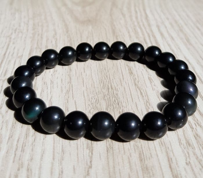 bracelet obsidienne noir