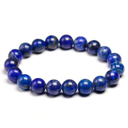 Bracelet en pierre de lapis lazuli avec des perles de 10mm