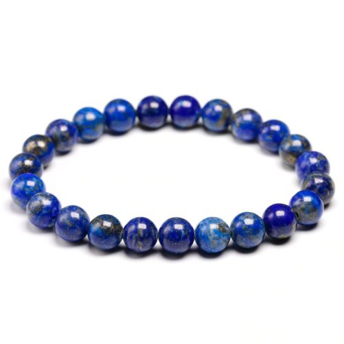 Bracelet en pierre de lapis lazuli avec des perles de 8mm